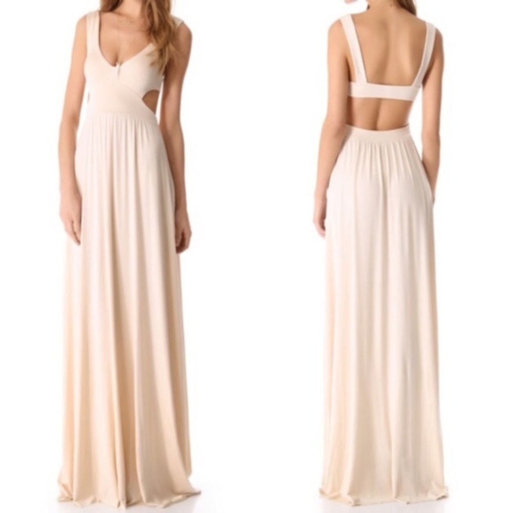 RACHEL PALLY Nude/Beige Maxi Dress